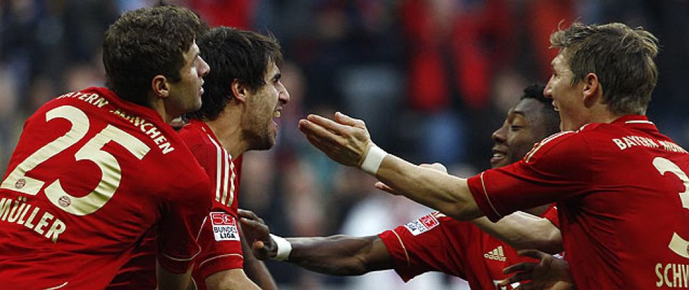 Foto: Javi Martínez logra, de chilena, su primer gol con la camiseta del Bayern de Múnich