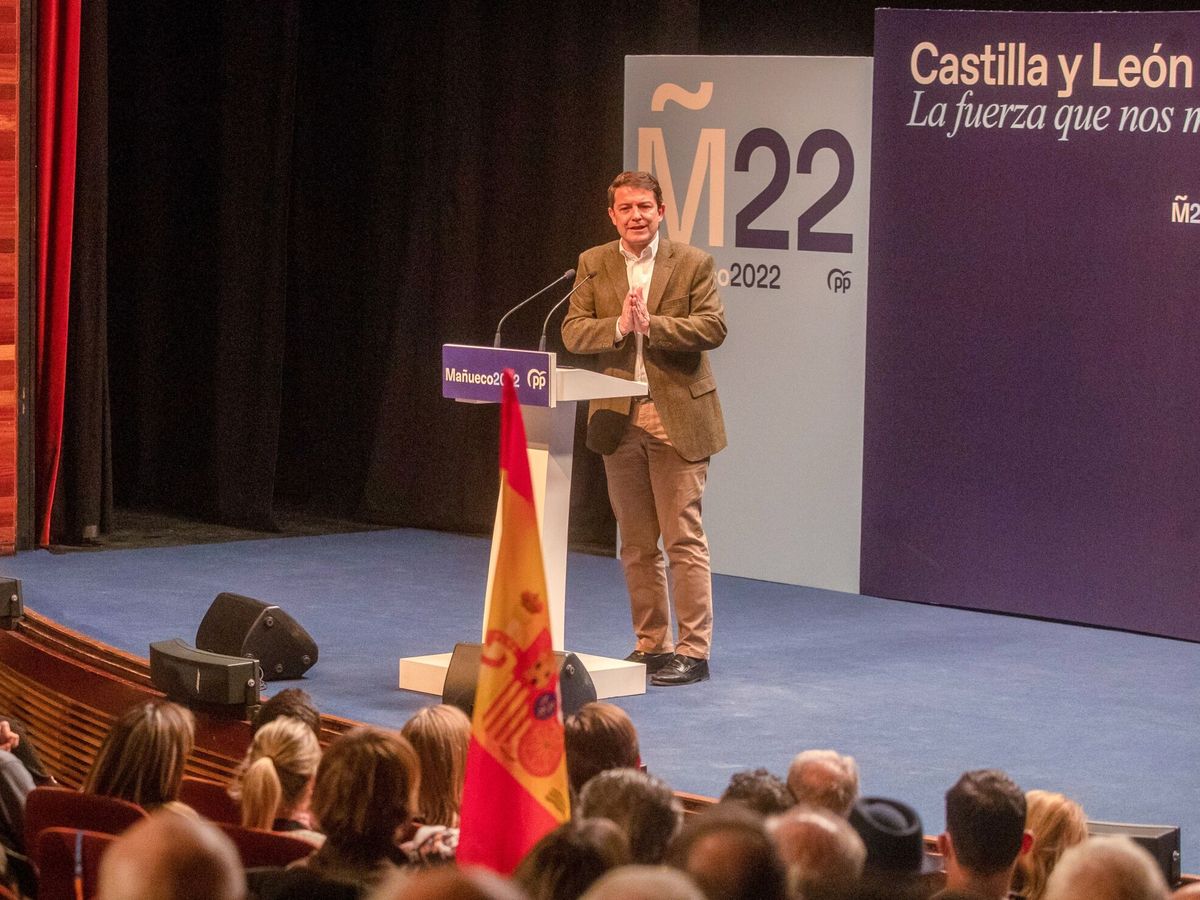 Foto: El actual presidente de la Junta de Castilla y León y candidato del PP, Alfonso Fernández Mañueco. (EFE/Diego Puerta)