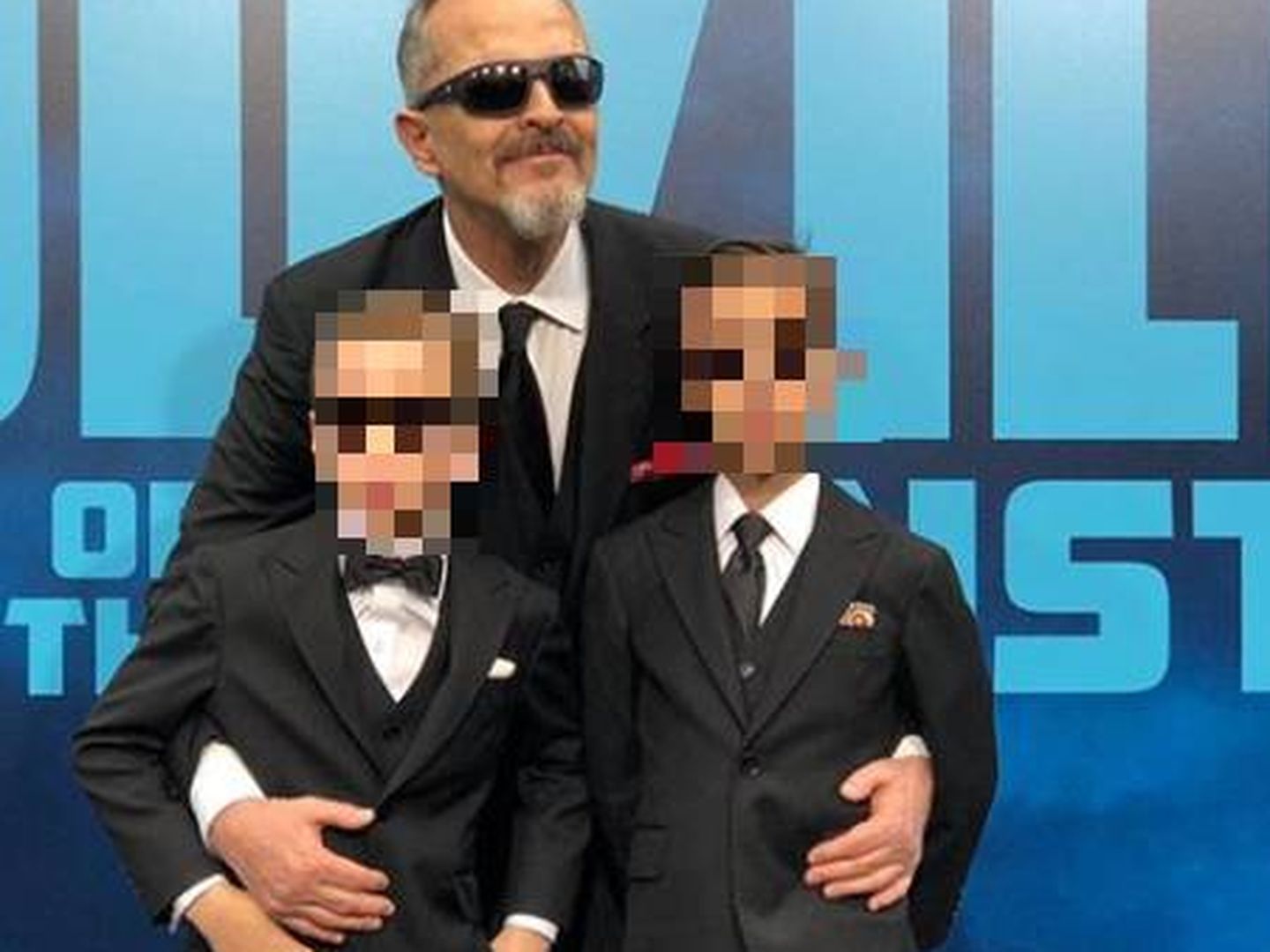 Miguel Bosé con dos de sus hijos. (IG)