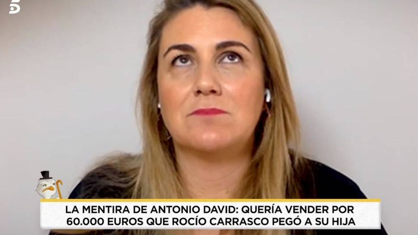 Carlota Corredera, en 'Socialité'. (Telecinco).