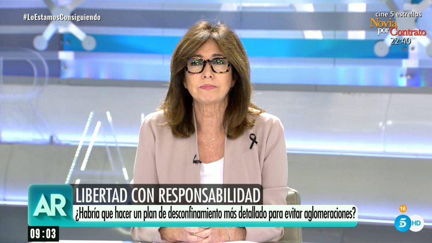 Ana Rosa Quintana vuelve a la televisión. (Mediaset)