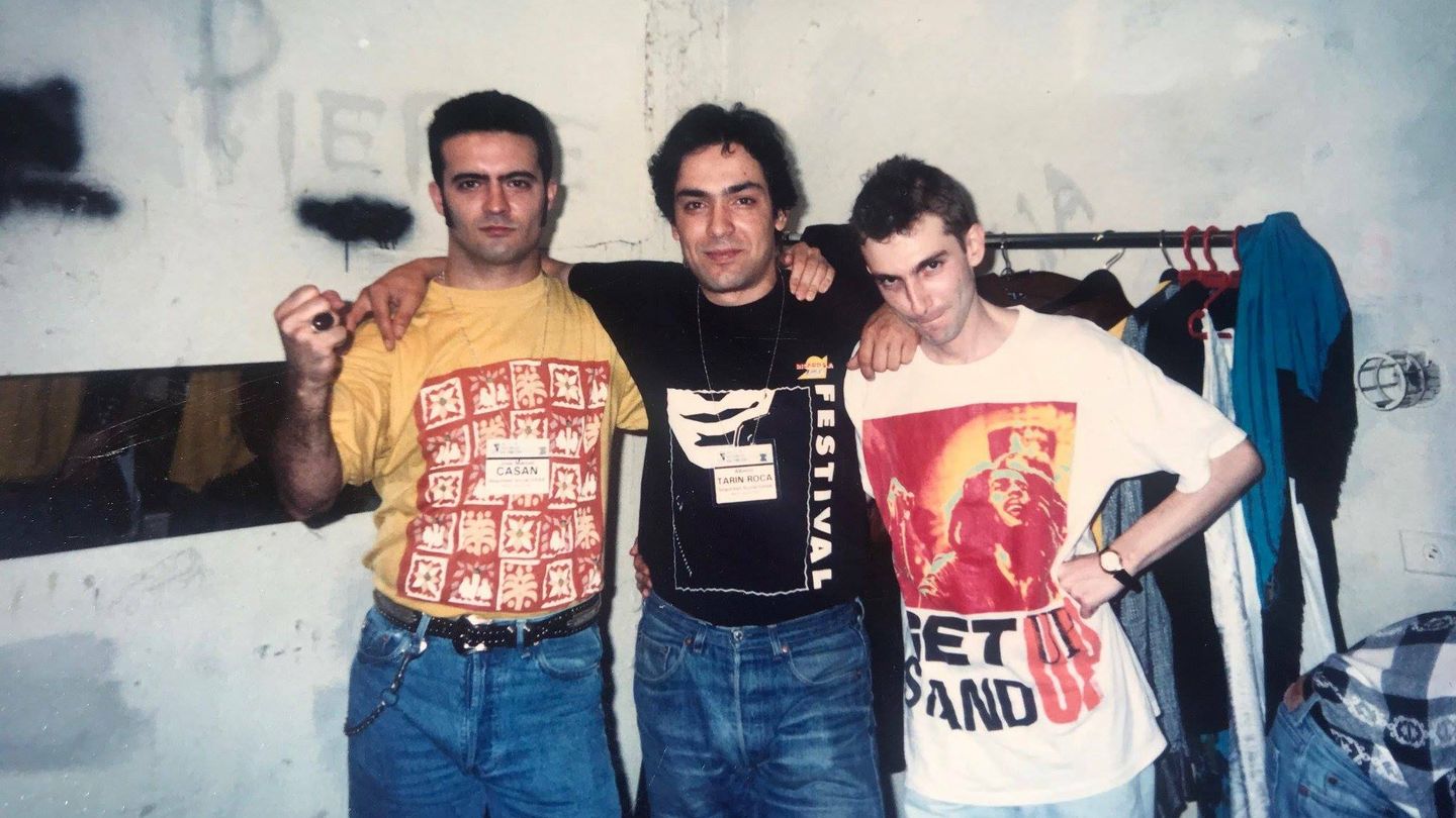 Casañ, Tarín y Villalba en 1992. (Cedida)