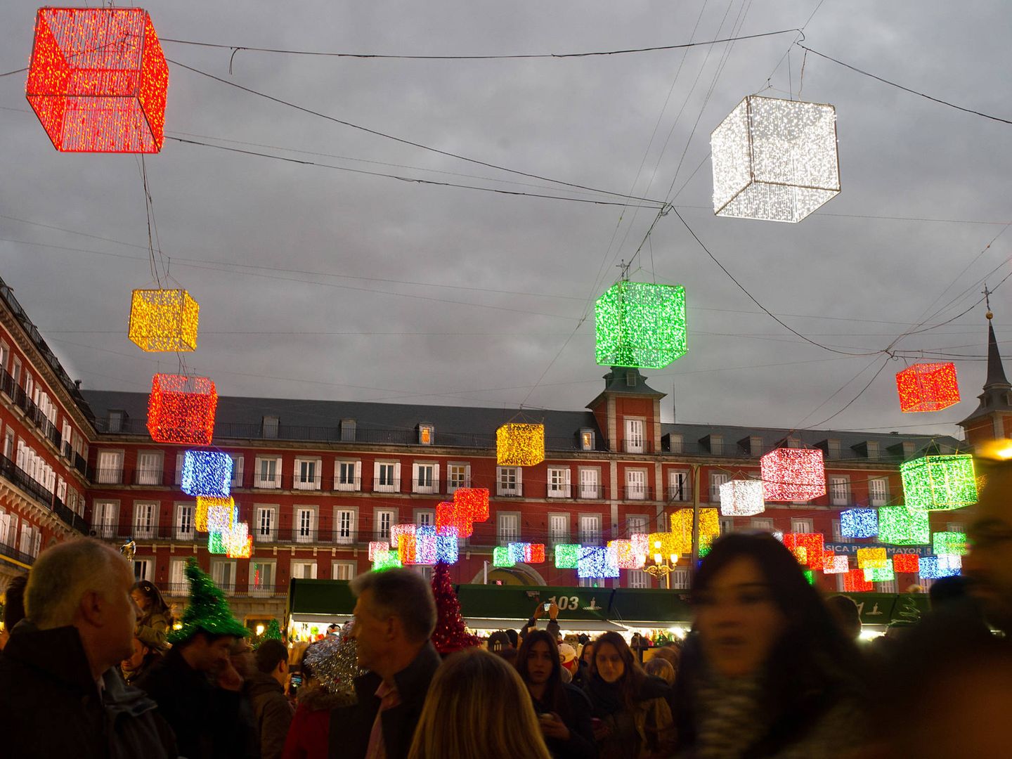 Mercado de Navidad en Madrid. (Getty).