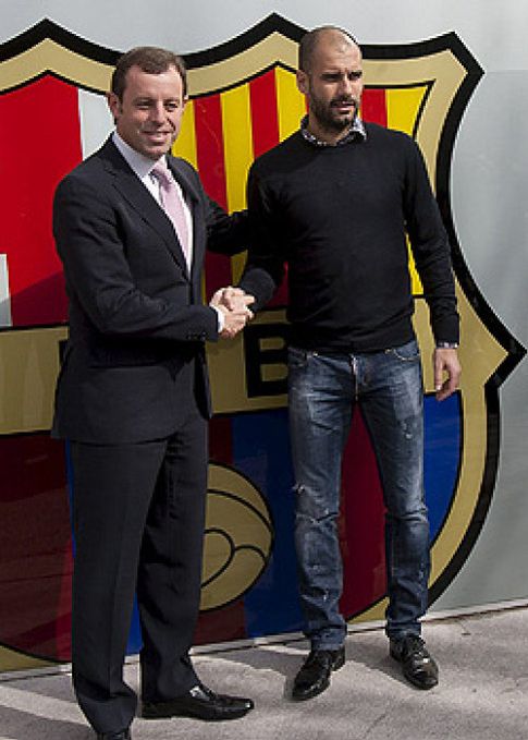 Foto: Pep Guardiola renovará por el Barça pero antes hace sufrir a su 'amigo' Rosell