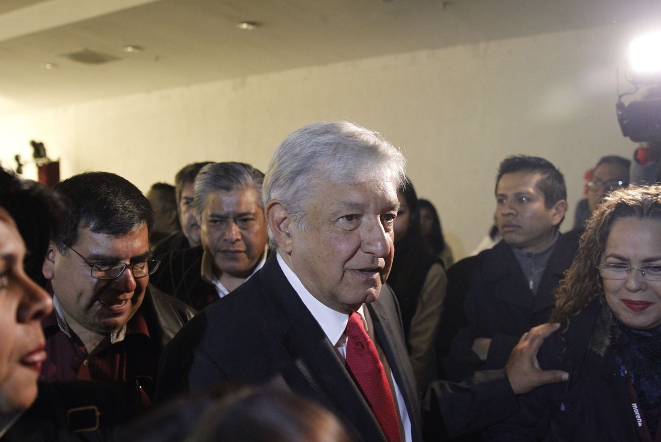 El candidato del partido Movimiento Regeneración Nacional, Andrés Manuel López Obrador. (EFE)