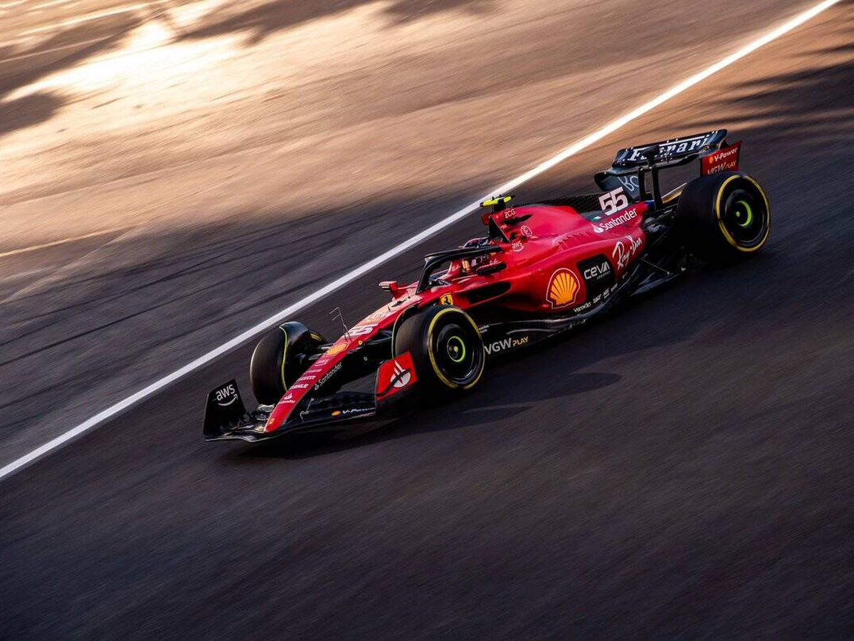 Foto: Sainz vivió un Gran Premio en línea al de los dos días anteriores. (Ferrari)