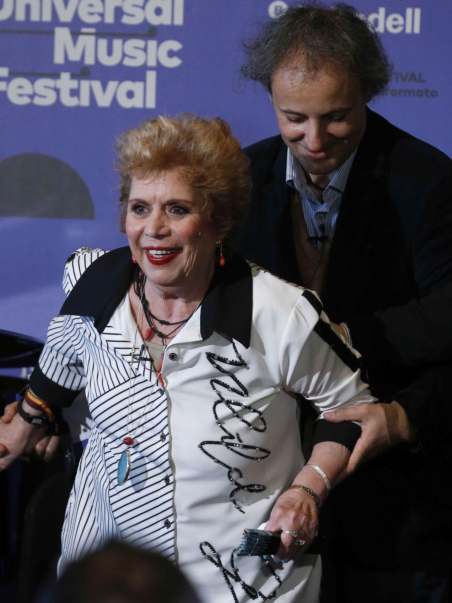 María Jiménez, en la presentación del Universal Music Festival, organizado por la discográfica de la que es presidente Narcís Rebollo. (EFE)