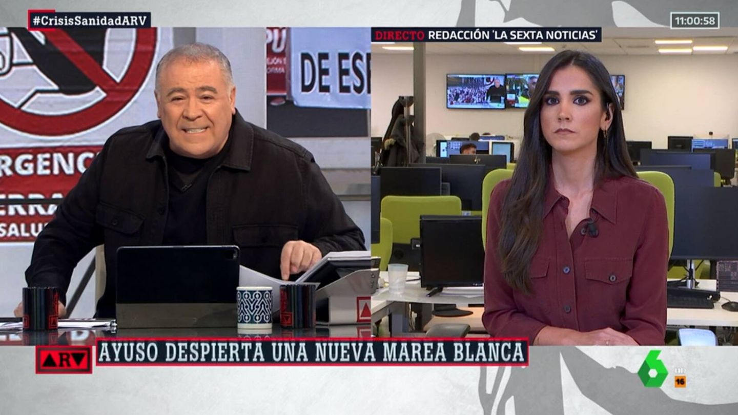 Antonio García Ferreras junto a la periodista Bea Zamorano. (Atresmedia)