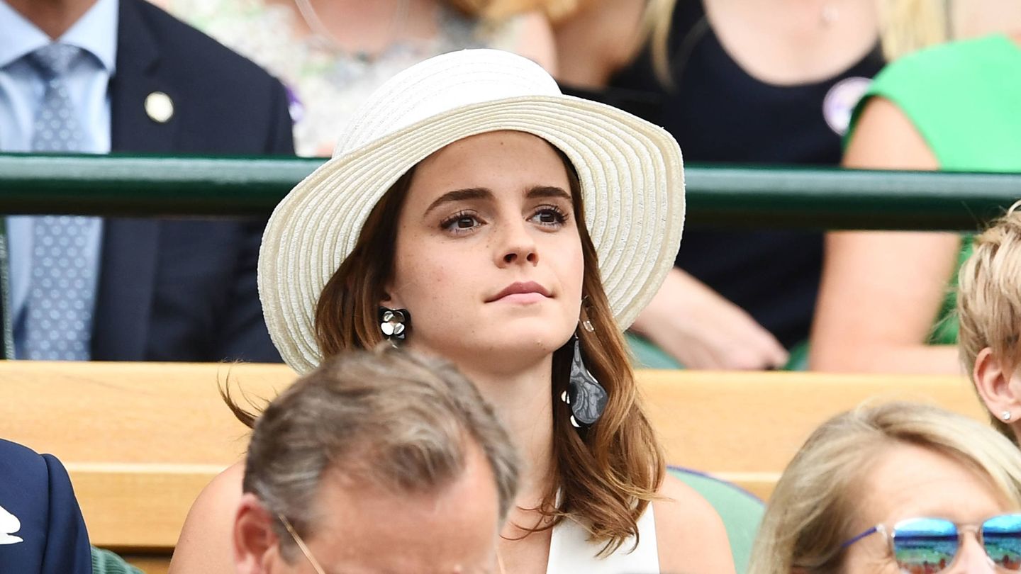 Emma Watson en Wimbledon, en 2018. (Getty)