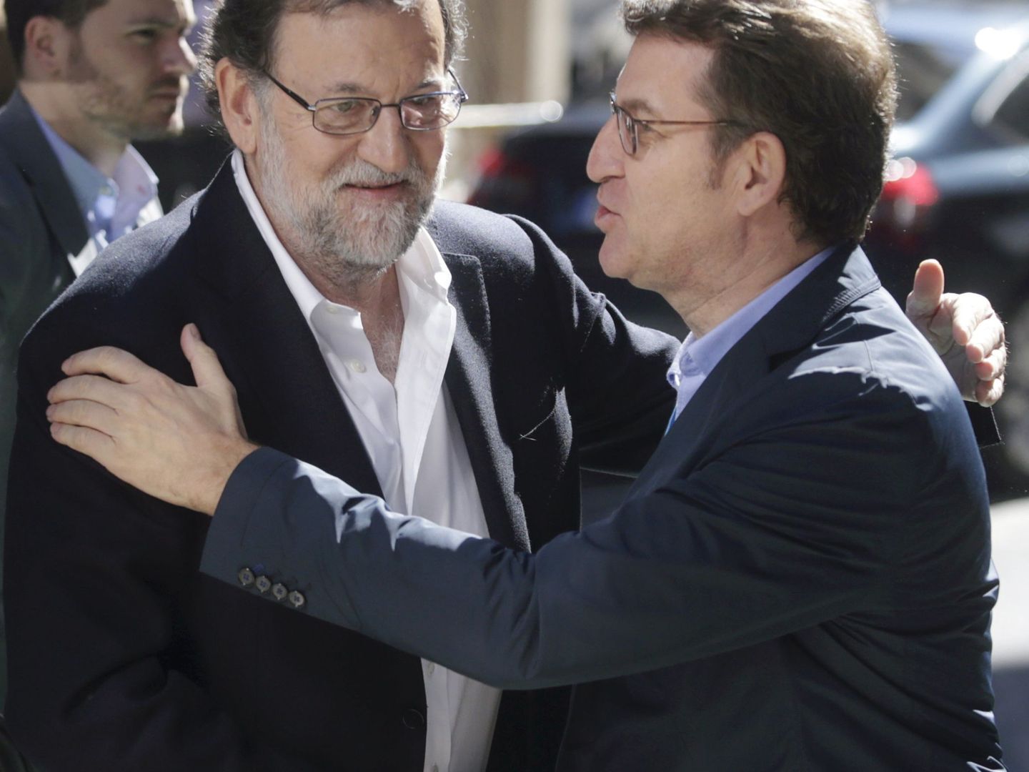 Rajoy y Feijóo en marzo. (Reuters)