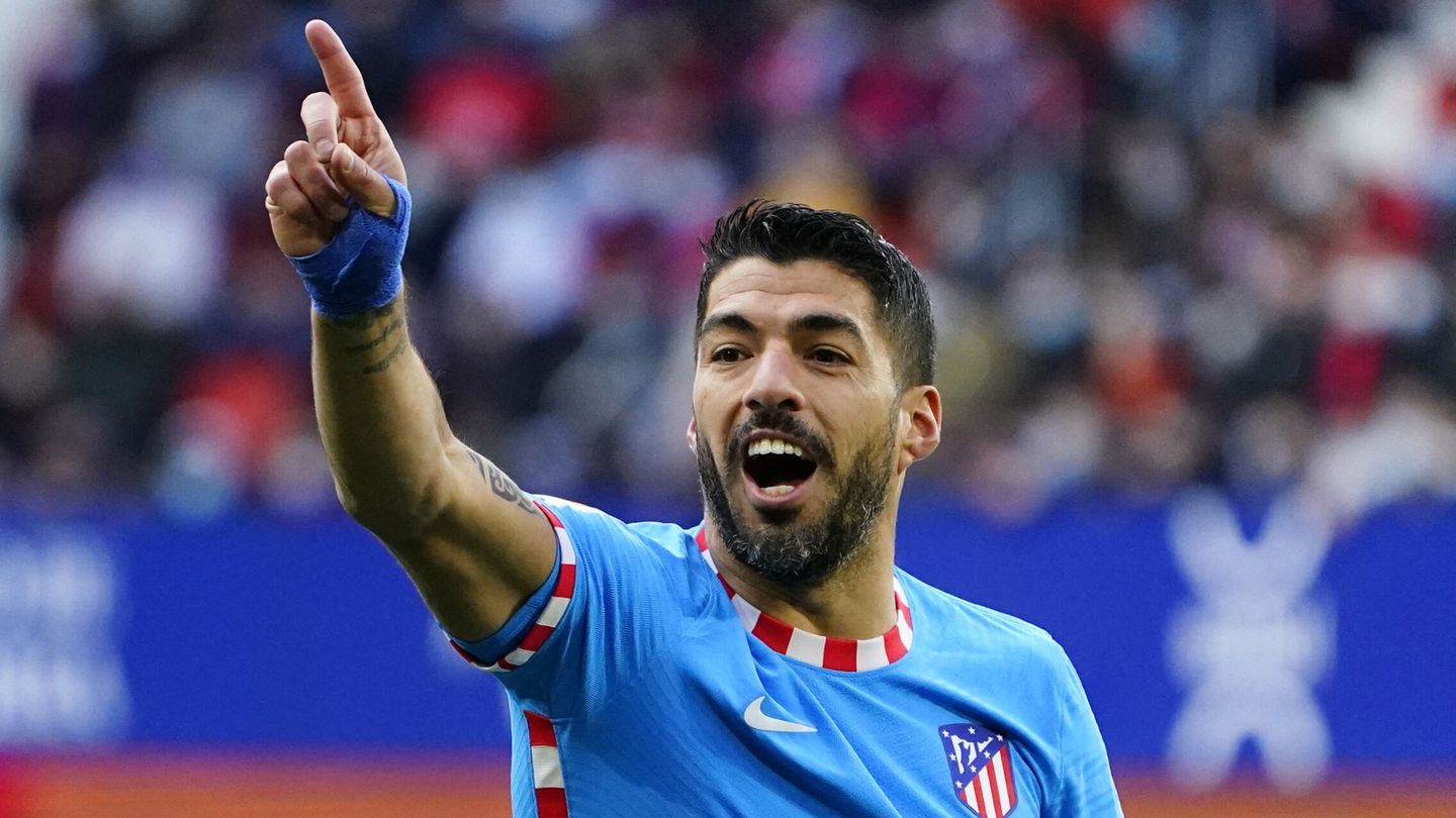 Luis Suárez celebra el 0-2. (Reuters/Vincent West)