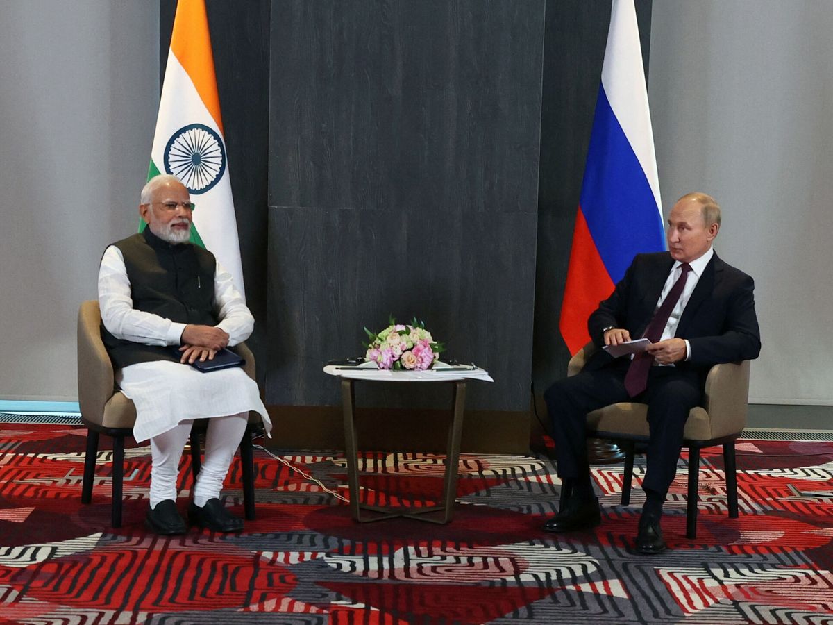 Foto: El presidente ruso, Vladímir Putin, y el primer ministro indio, Narendra Modi. (Reuters/PoolSputnik/Alexander Demyanchuk)