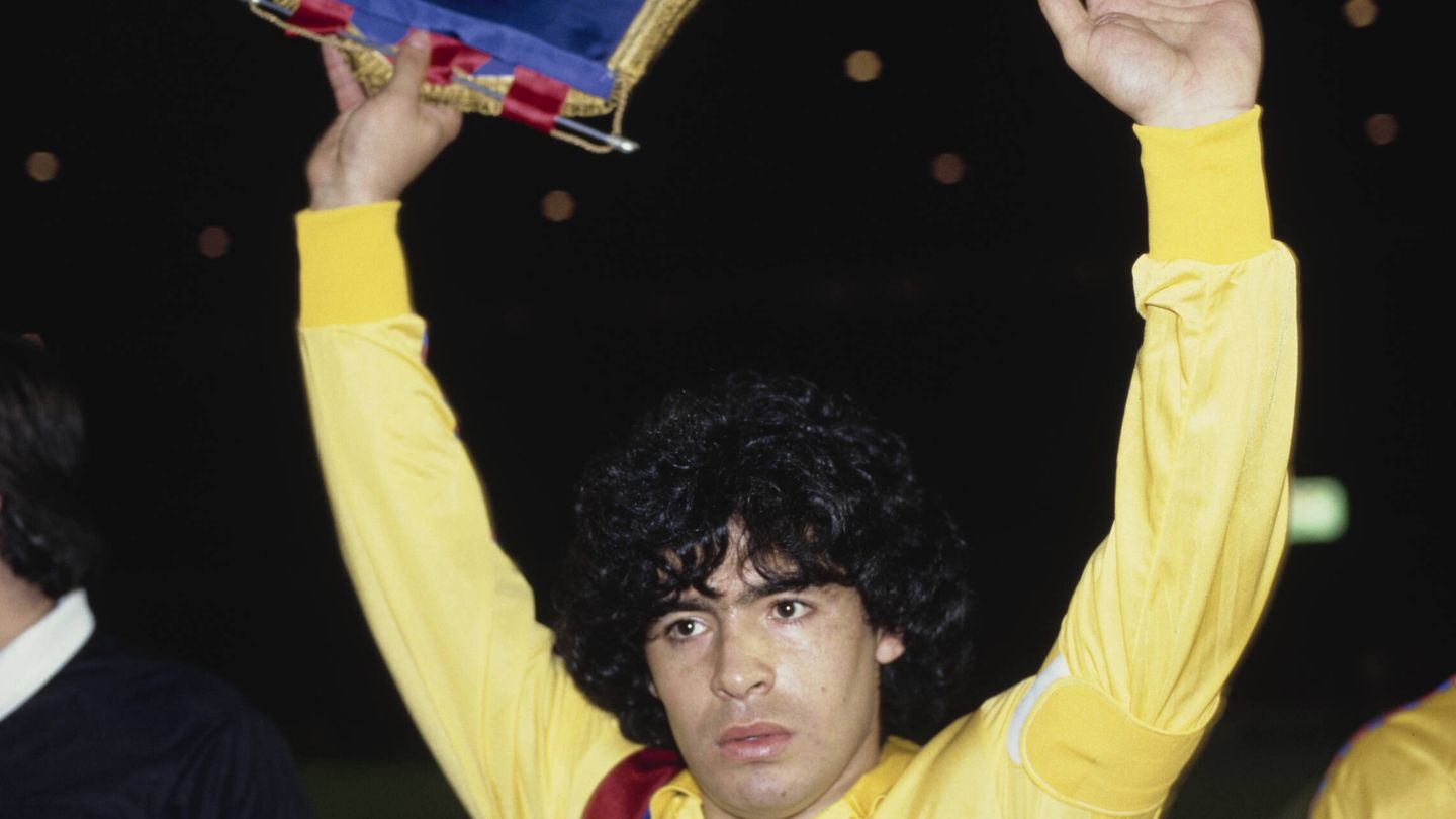 Maradona pasó dos años en Barcelona. (Getty/Trevor Jones)