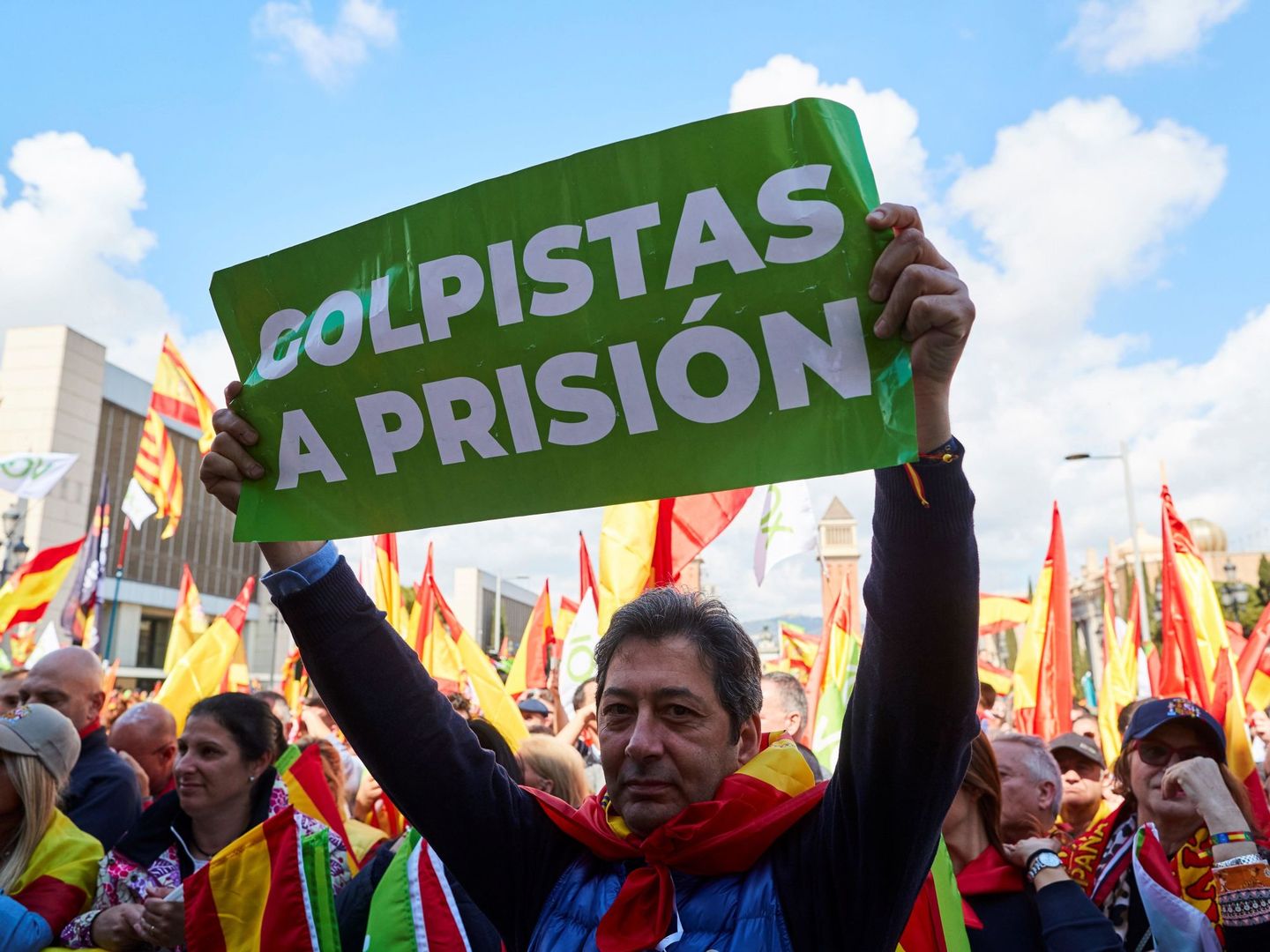 Manifestación de Vox por la unidad de España. (EFE)