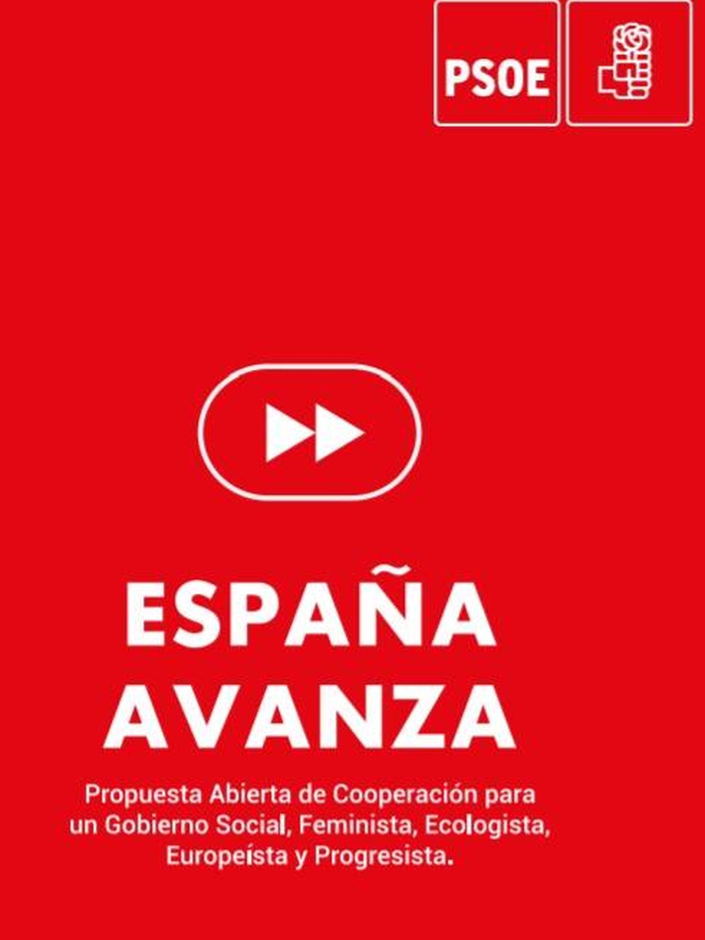 Consulte aquí en PDF el segundo documento aprobado por la ejecutiva del PSOE para la investidura de Pedro Sánchez. 