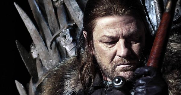 Foto: Ned Stark, en el Trono de Hierro. (HBO)