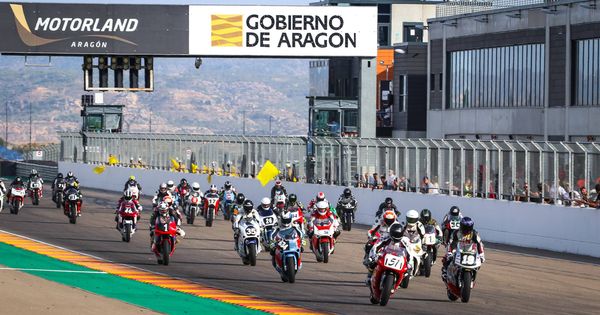 Foto: Imagen de una carrera celebrada el sábado 31 de agosto en MotorLand Aragón. (Foto: MotorLand Aragón)