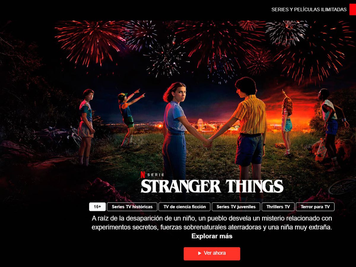 Foto: Stranger Things es una de las series cuyo primer episodio se ofrece gratuitamente en Netflix
