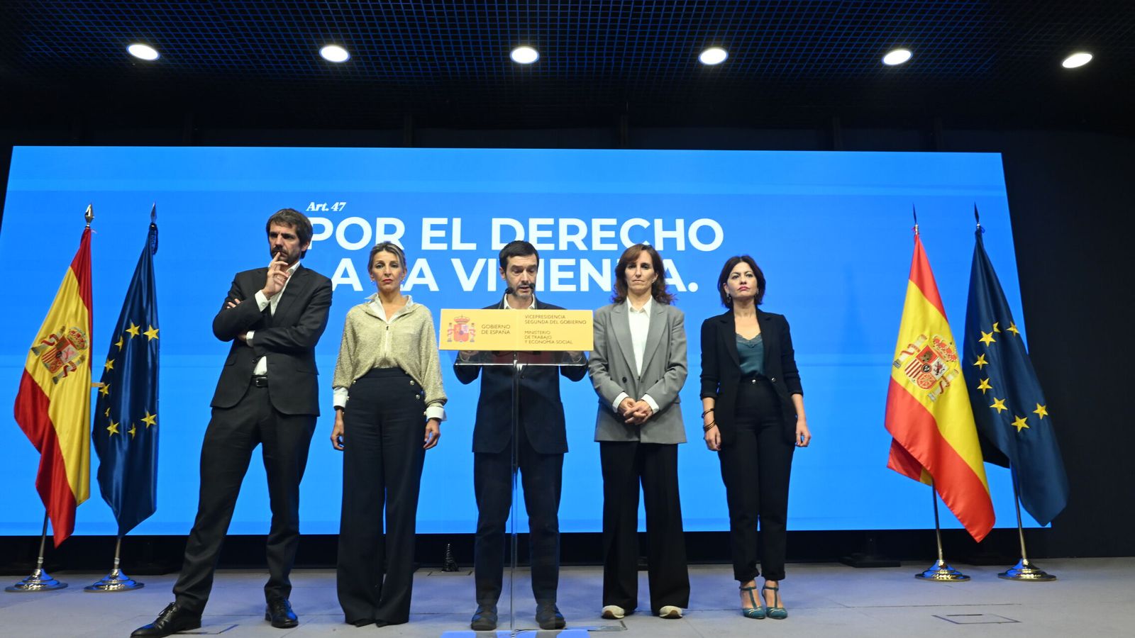 Sumar jalea a la calle contra PP, Vox y Junts para convalidación de los dos decretos de vivienda