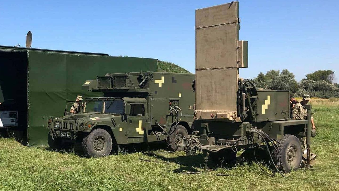 Radar de contrabatería Q-36 en servicio con el ejército ucraniano. (Ucrainian MoD)
