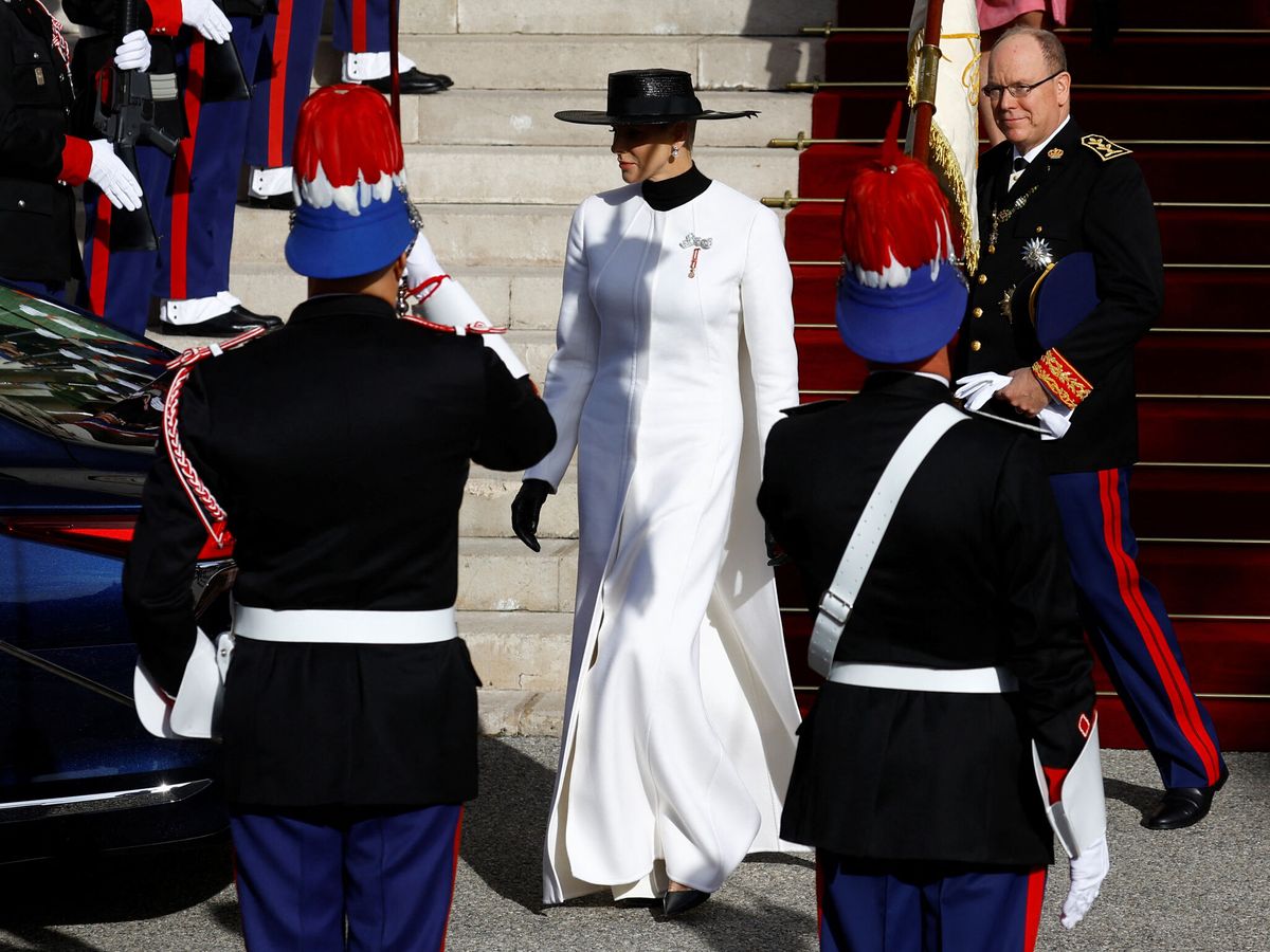 Foto: Charlène, en el Día Nacional de Mónaco. (Reuters/Eric Gaillard)