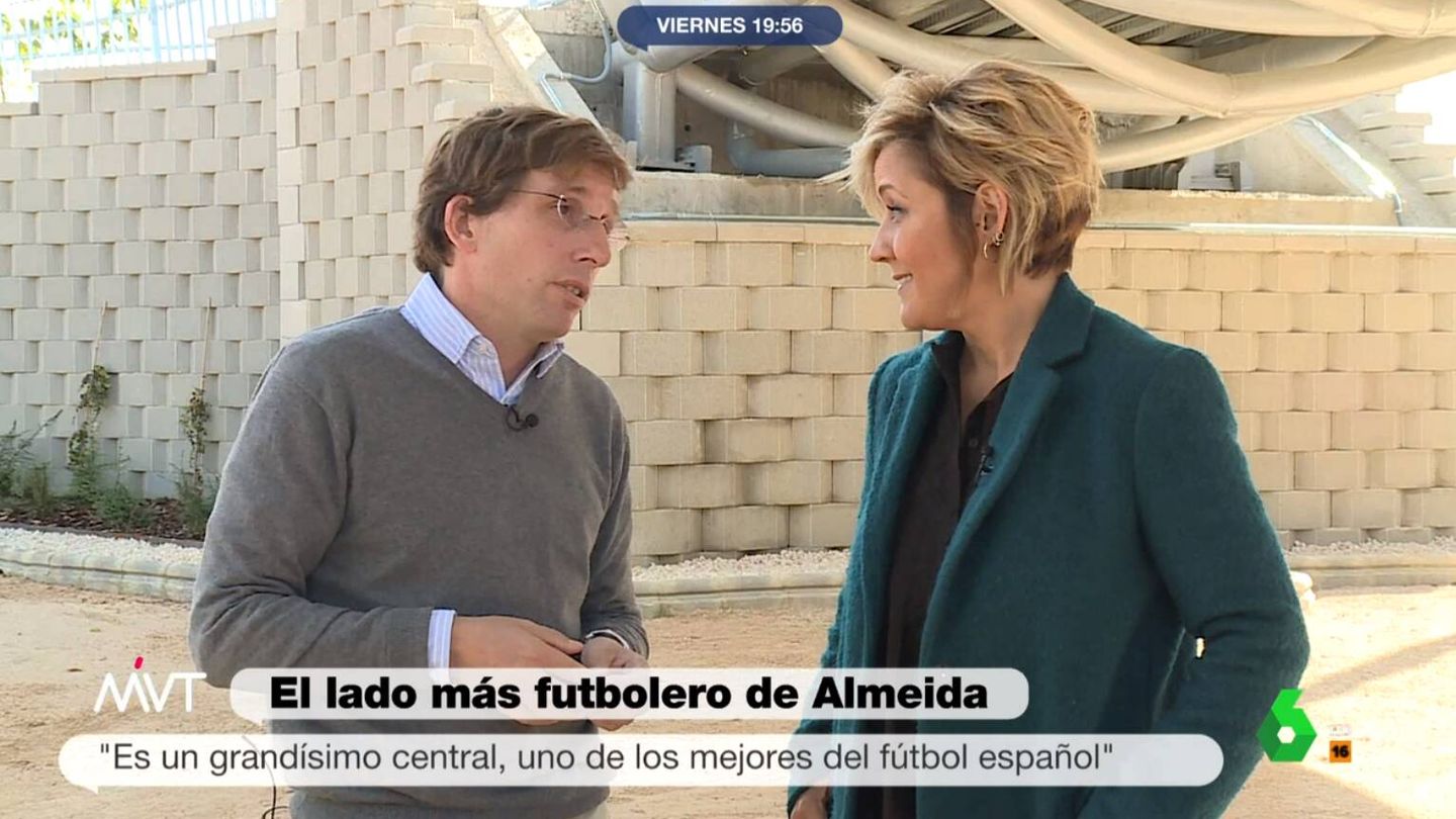 José Luis Martínez Almeida y Cristina Pardo en 'Más vale tarde'. (Atresmedia)