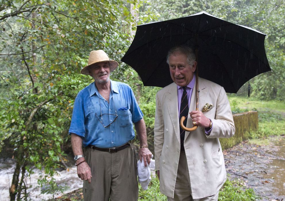 Foto: Mark Shand, hermano de la duquesa de Cornualles, junto al príncipe Carlos de Inglaterra (Gtres)