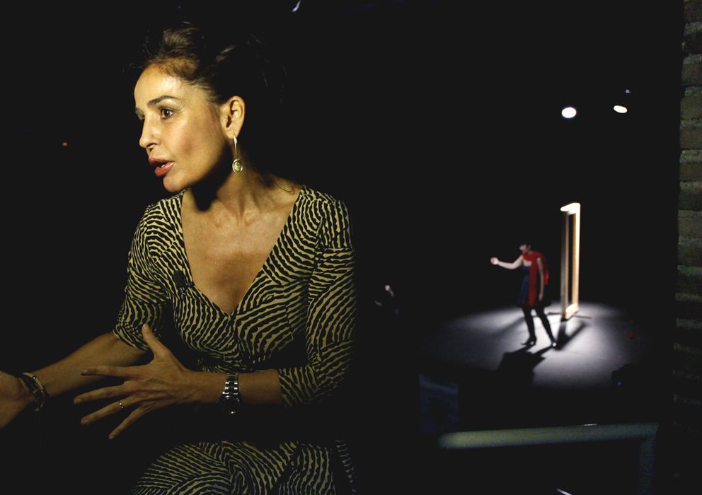 Blanca Marsillach, en un momento de la representación (Foto: Enrique Villarino)
