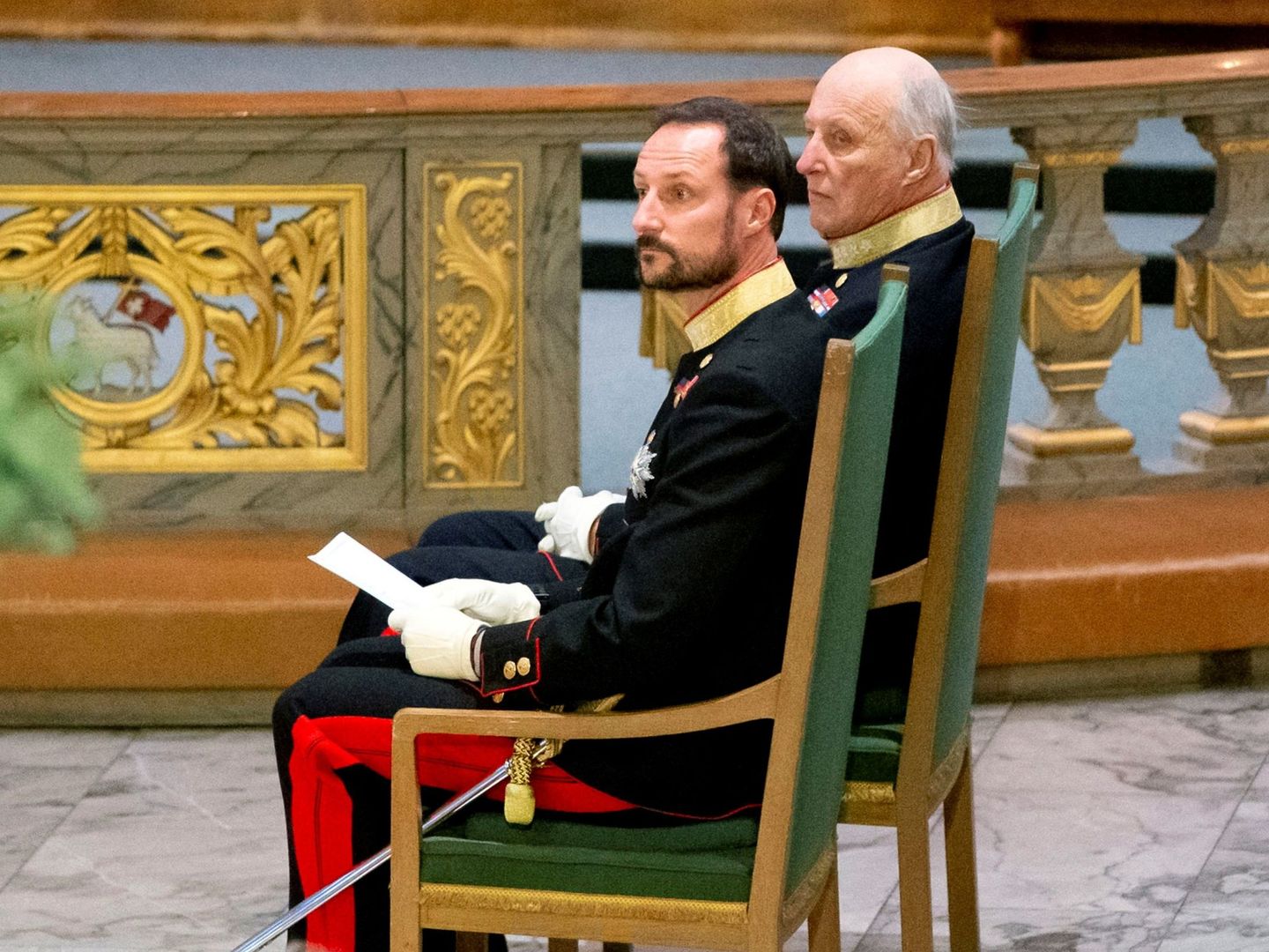 El rey Harald y el príncipe Haakon, en una imagen de archivo. (EFE)