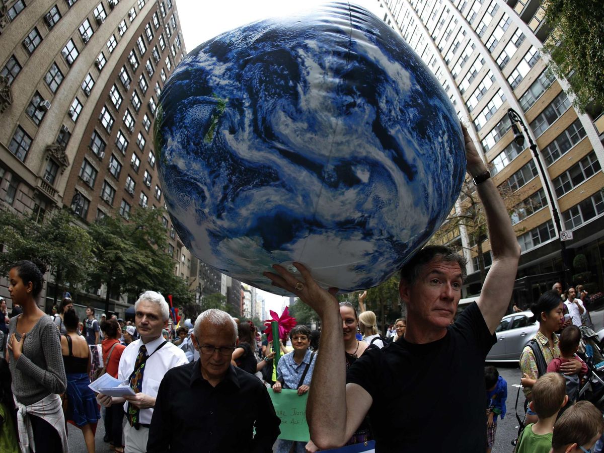 Foto: Marcha durante el Día de la Tierra en Nueva York (Reuters/M.Segar)