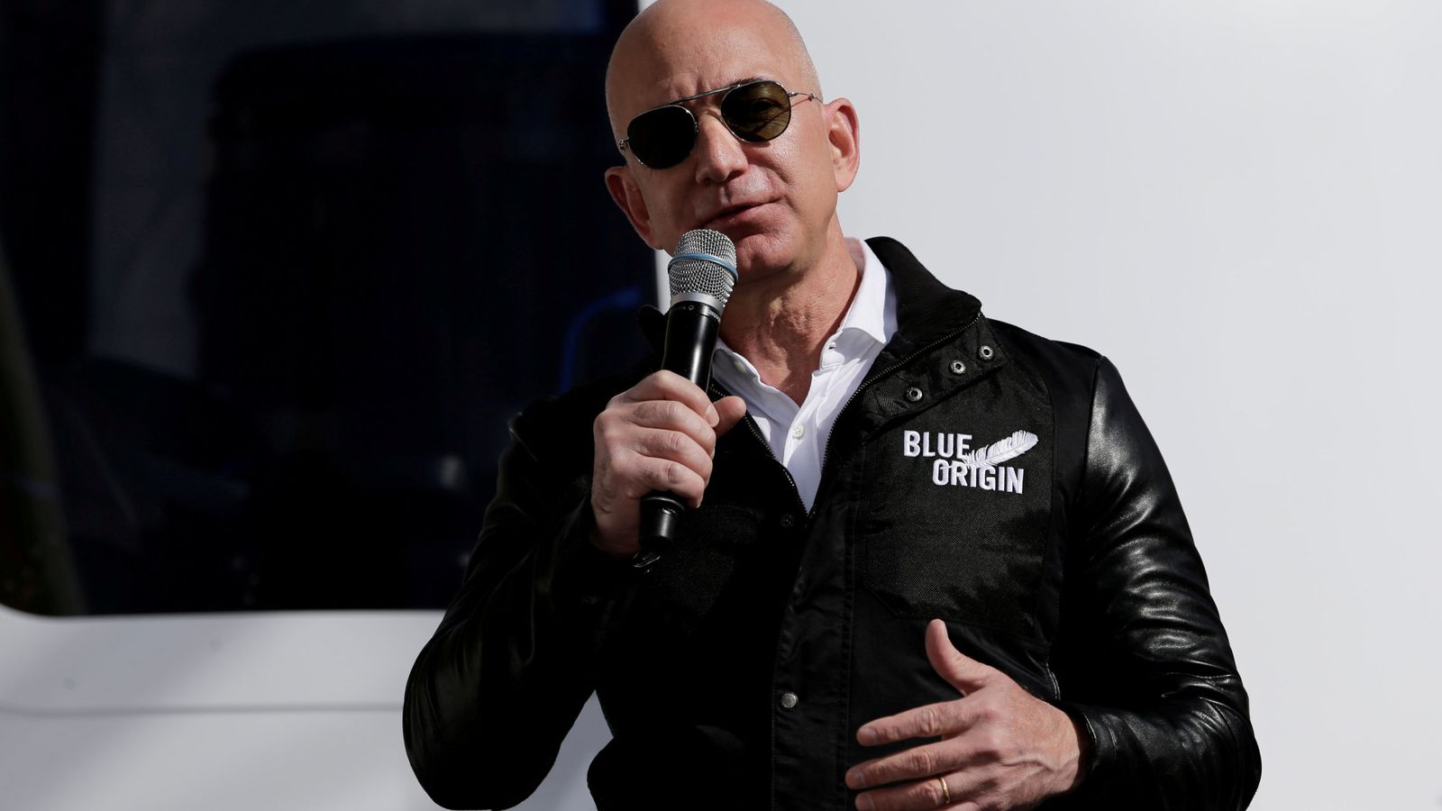 Foto: Jeff Bezos, durante la presentación del cohete New Sephard, en 2017. (Reuters)