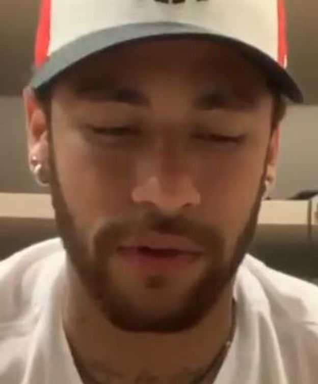 Foto: Neymar hablando a través de su cuenta de IG.