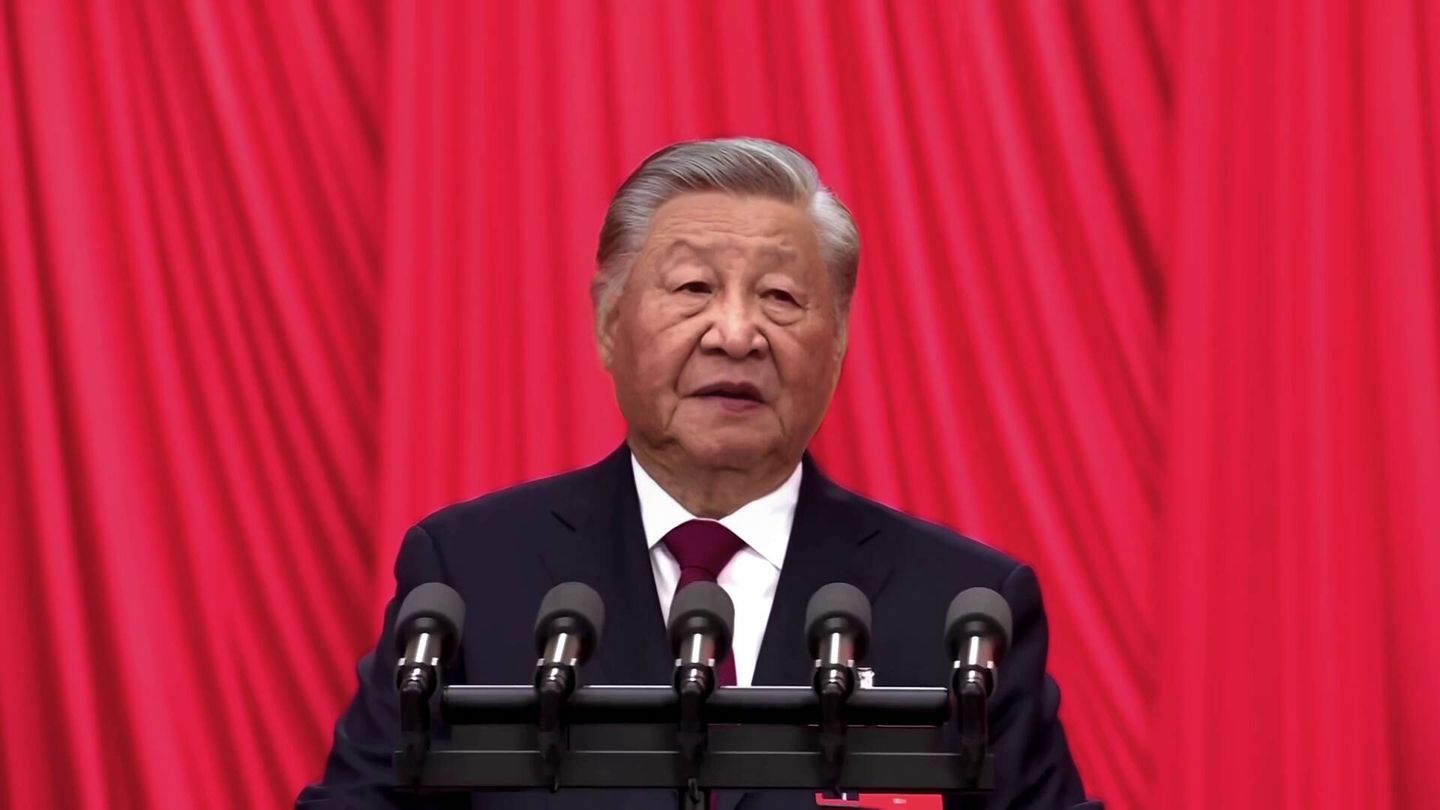 El presidente chino, Xi Jinping, envejecido para el 2035 con IA. (Omar Kardoudi)