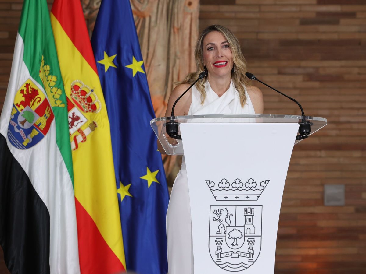 Foto: María Guardiola, nueva presidenta de la Junta de Extremadura. (EFE/Jero Morales)