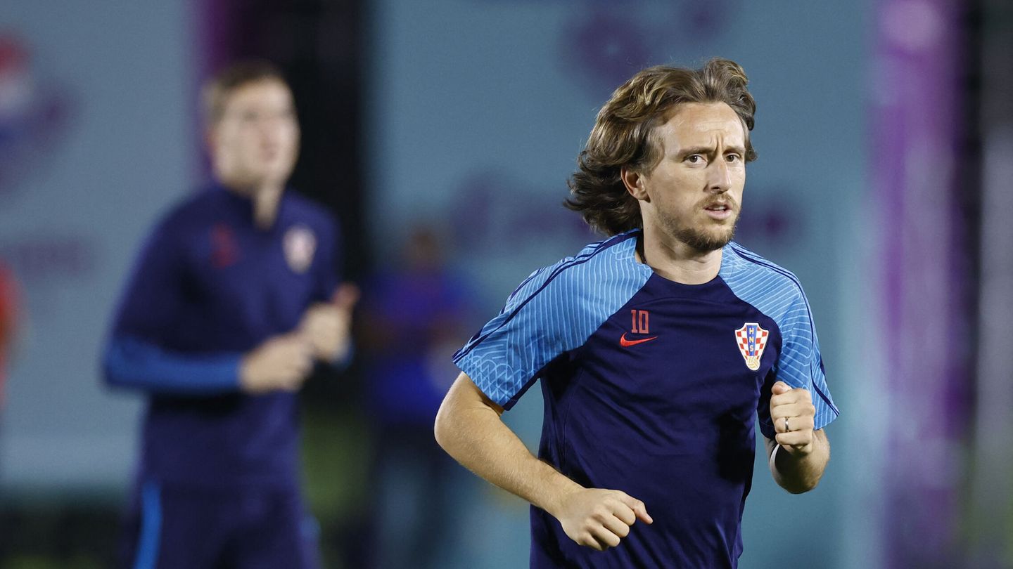 Modric, en el último entrenamiento antes del partido. (Reuters/Albert Gea)
