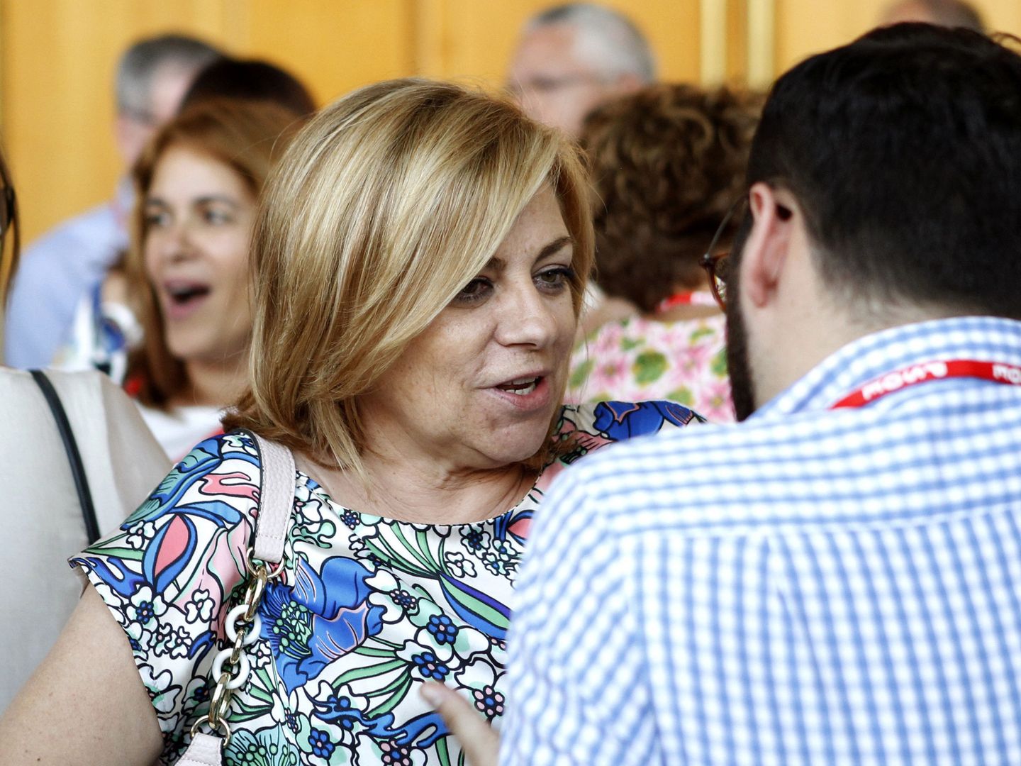 Elena Valenciano, el pasado 17 de junio, en el 39º Congreso Federal del PSOE, en Madrid. (EFE)