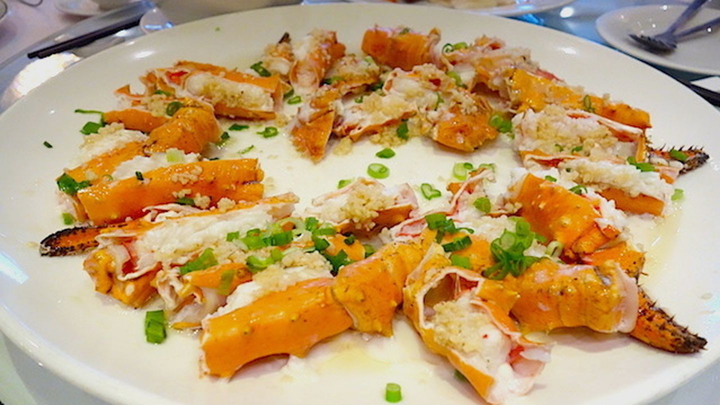 Cangrejo rey de Alaska. (Dinasty Seafood Restaurant)
