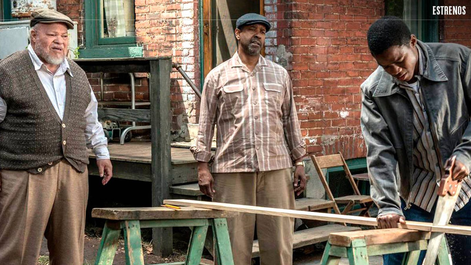 Foto: Stephen Henderson, Denzel Washington y Jovan Adepo, en un fotograma de la película.
