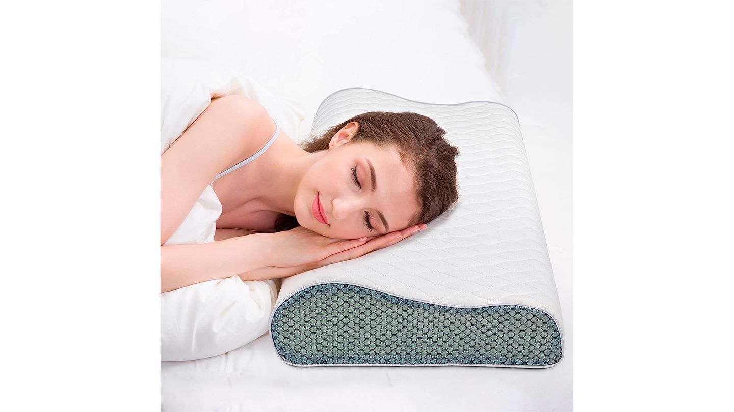  Almohada lumbar refrescante para dormir  Almohada de apoyo  lumbar de espuma viscoelástica de altura ajustable para cama, almohada de  dormir de espalda baja, almohada de apoyo lumbar para dormir, almohada