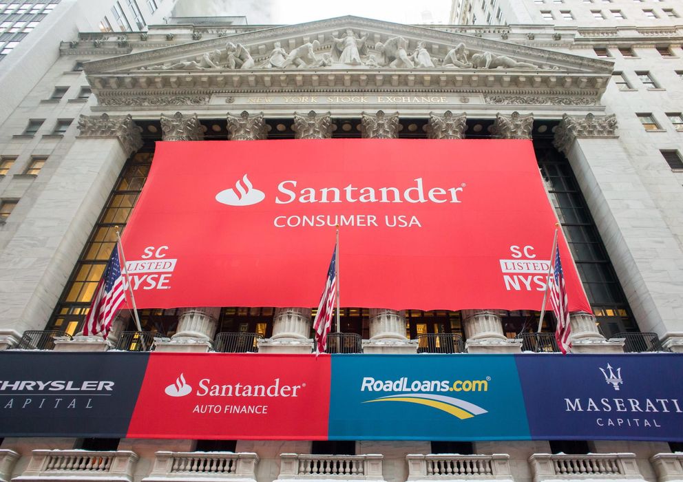 Foto: Imagen del estreno de Santander Consumer en la Bolsa de Nueva York