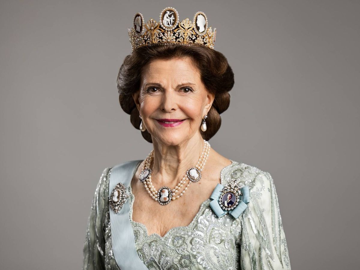 Foto: La reina Silvia, en un retrato oficial. (Casa Real de Suecia/Linda Broström)