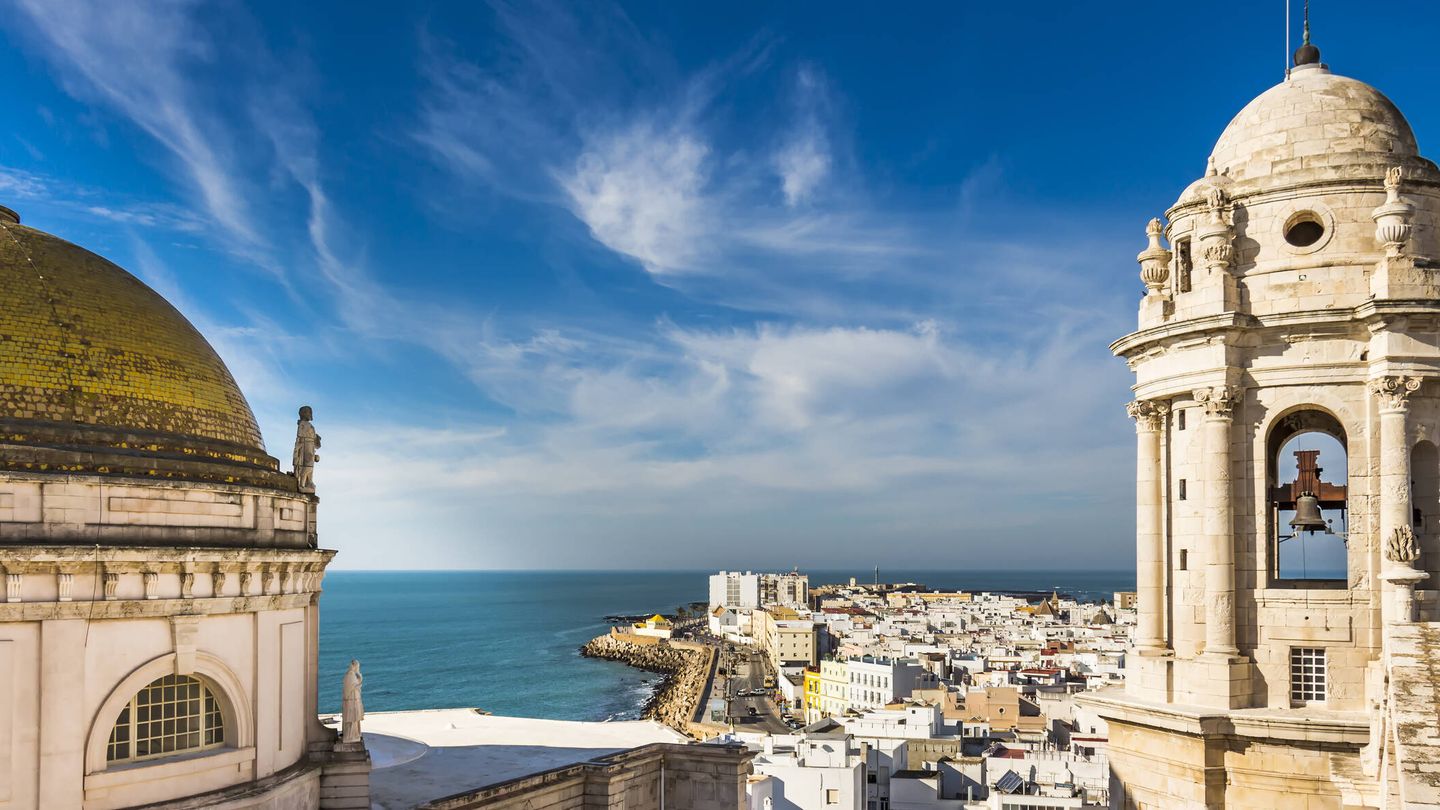 Vista aérea de la bahía de Cádiz (Fuente: iStock)