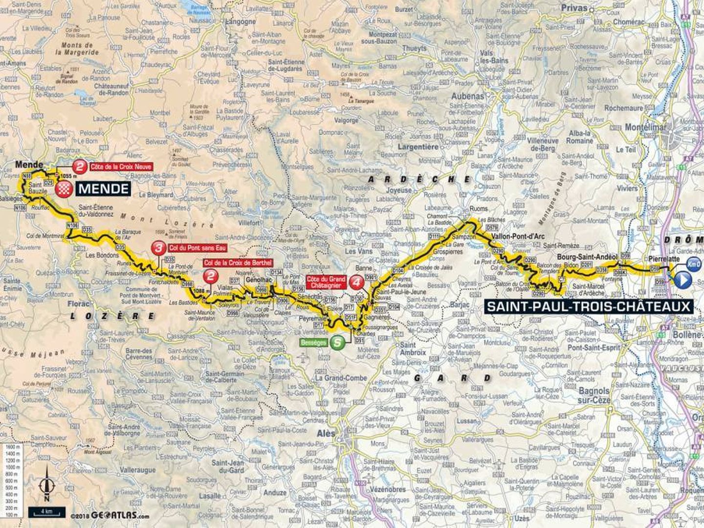 Recorrido de la decimocuarta etapa | Tour de Francia 2018