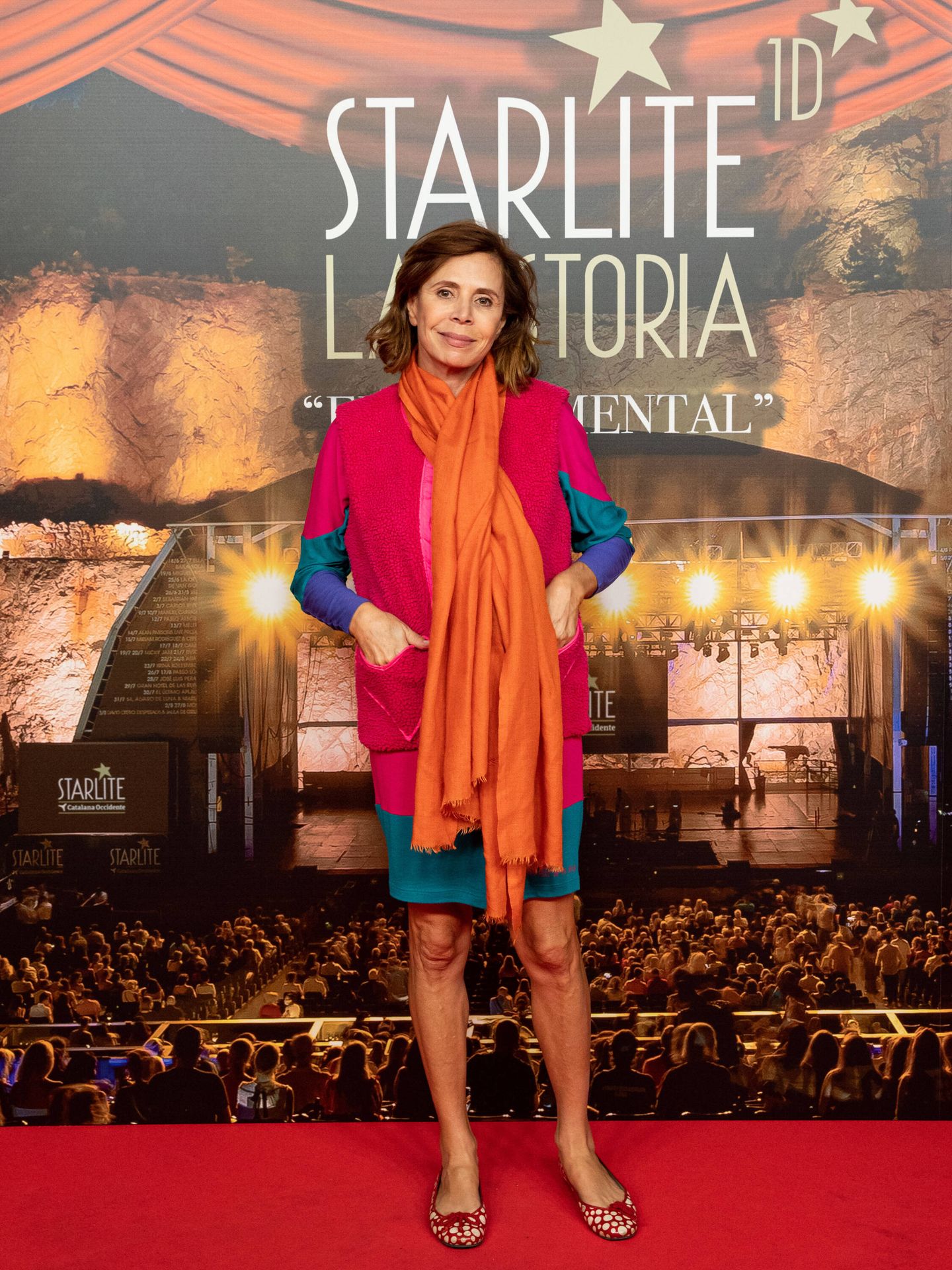 Agatha Ruiz de la Prada, en la alfombra roja de Starlite en Madrid. (Cortesía)