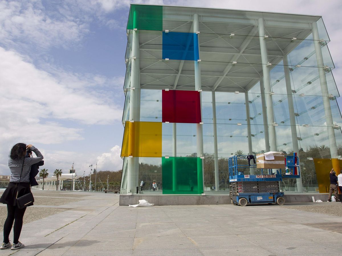 Foto: Fotografía del estreno del Centro Pompidou de Málaga en 2015 (EFE).