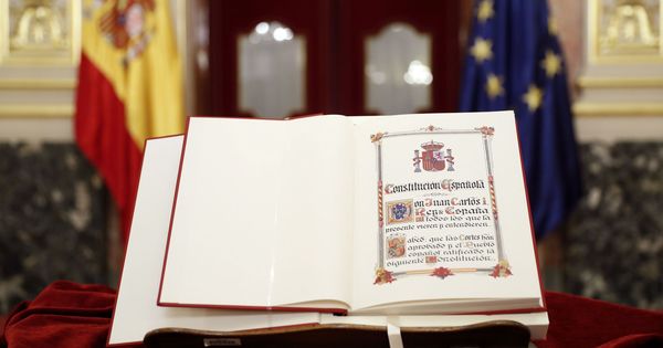 Foto: Detalle de un ejemplar de la Constitución. (EFE)