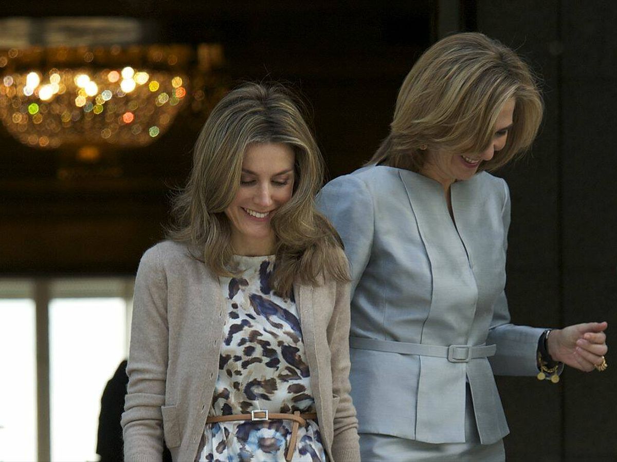 Foto: La reina Letizia y la infanta Cristina. (Getty/Carlos Álvarez)
