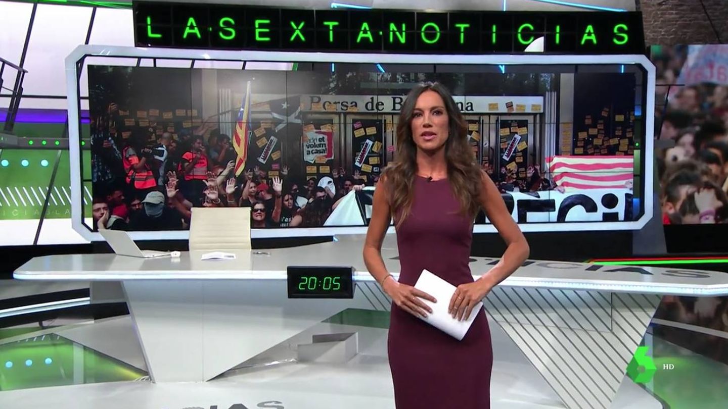 Cristina Saavedra, en 'La Sexta noticias 20h'. (Atresmedia)