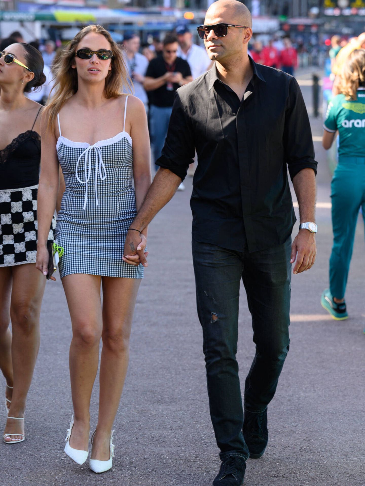 Tony Parker, disfrutando junto a su novia del GP de Mónaco. (Gtres)