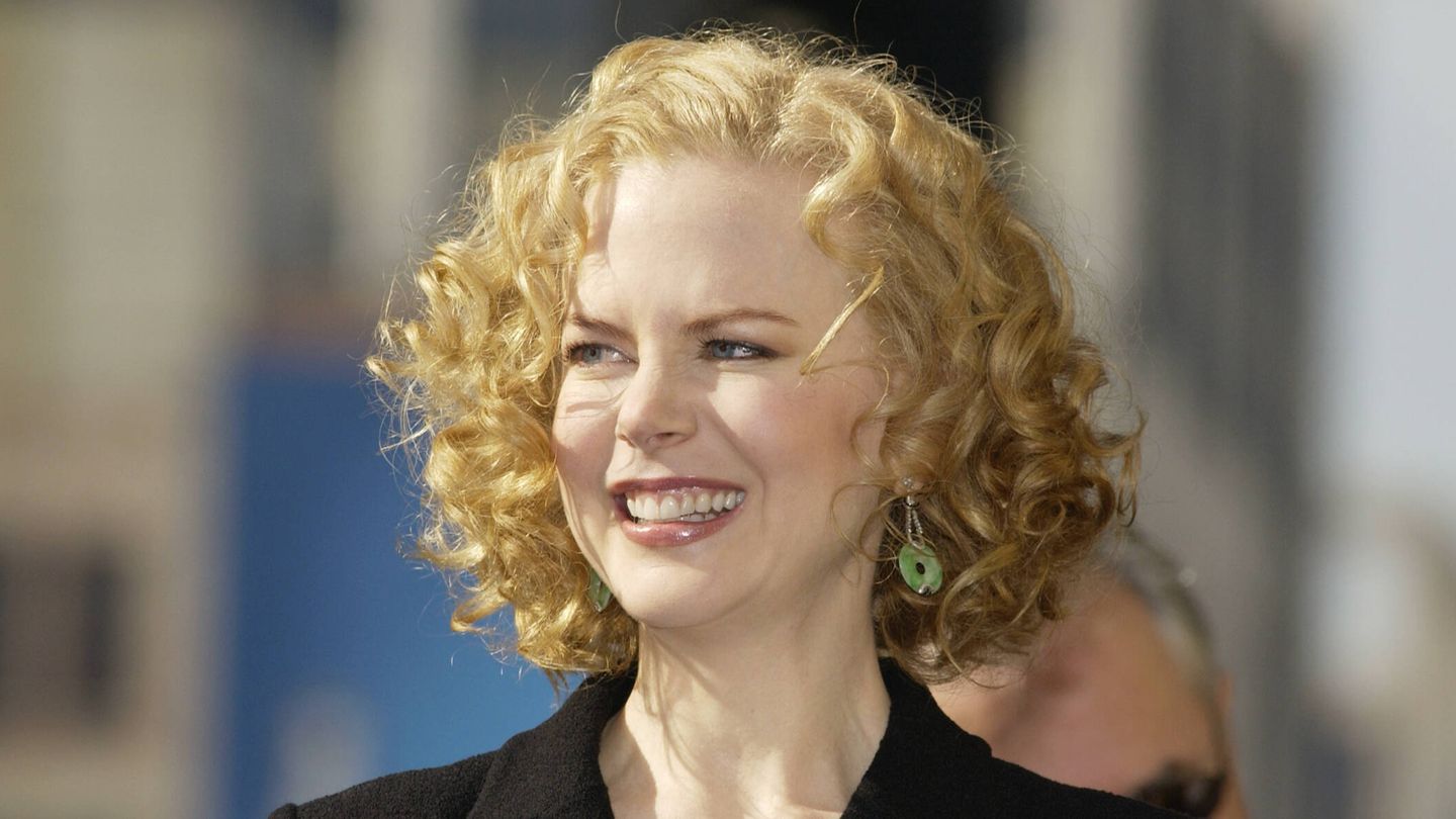 Nicole Kidman en 2003, con una sonrisa gingival más visible. (Getty/Vince Bucci)